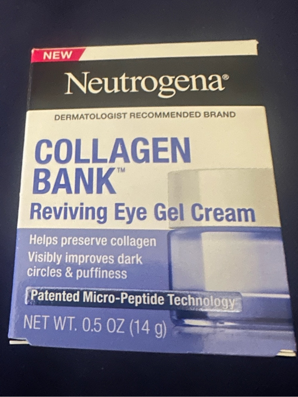 Neutrogena reviving eye gel cream